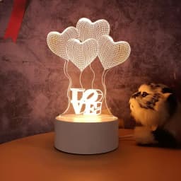 3D Lamp Acrylic LED Night Lights Bear Dinosaur Child Night Light Led for Bedroom Decoration Christmas Decor Wedding Party Favors