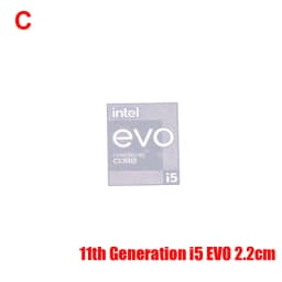 DIY Eleventh Generation 11th Generation Core I9 EVO I7 I5 Win10 Computer Sticker Notebook Label Laptop Metal Sticker