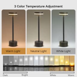 Touch Small Night Light LED Aluminum Material Desk Light Adjustable Brightness Table Lamp for Gift Bedroom Camping Home Decor