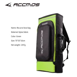 ACCMOS High-Quality Adjustable Large Bow Case with Bow Staff And Arrow Storage Bag Double Shoulder Bag Expandable High Capacity