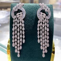 GODKI 2026 Luxury Trendy Link Chain Long Drop Earrings Cubic Zircon Earrings For Women Drop Earrings Brincos Fashion Jewelry