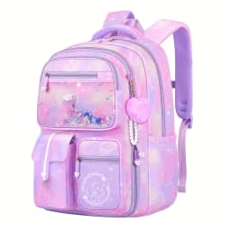 Girls 3Pcs School Backpack Set Sweet Cute Large Capacity Spine Protection Lightweight Children Primary Student Shoulder Bag