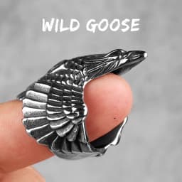 Stainless Steel Animal Men Rings Eagle Dog Dragon Bird Snake Punk Hip Hop Trendy For Male Boy Jewelry Creativity Gift Wholesale