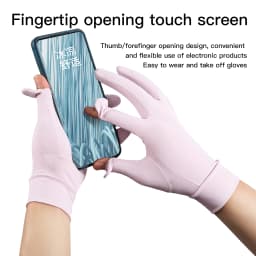 Women Mid Sunscreen Gloves Summer Spring Thin Elastic Anti UV Driving Gloves Slip Resistant Etiquette Gloves