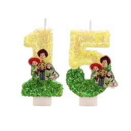 Hot Cute Cartoon T-O-Y Story Digital Candle Numbers 0-9 Kids Birthday Cake Decoration Cartoon Party Supplies Accessory