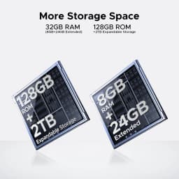DOOGEE Note 59 5G Smartphone "120Hz 32 Go RAM (8 + 24) 128 Go ROM large capacity battery 6250 mAh Android 15 NFC Phone