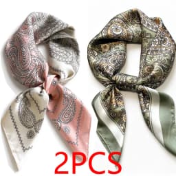Luxury Silk Scarf Neckerchief Women's Silk Square Scarf Purse Scarf for Women Designer Silk Headscarf SJ01