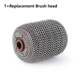 Electric Roller Grill Brush with LED Light Stainless Steel Bristle-Free BBQ Cleaner Brush Rechargeable Barbecue Cleaner Tools