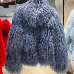 YOLOAgain High Collar Real Mongolia Sheep Fur Jacket For Women 2025 Winter Coats Outerwear