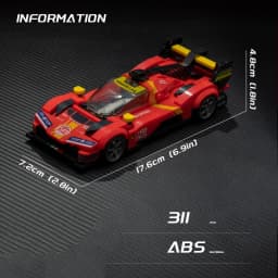 Technical Car Speed Racing Building Blocks Bricks Sets Sports Car MOC Garage City Vehicle Creative Toys For Kids