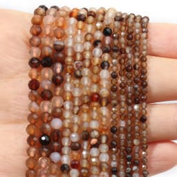 Natural Pink Opal Stone Beads Faceted 2mm 3mm 4mm Round Loose Beads Diy Bracelet Necklace Jewelry Making Accessories
