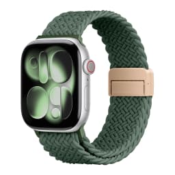 New Braided Strap For Apple Watch Bands 44 40 45 49 42 41 38mm Magnetic Snap Nylon Bracelet iWatch Series 11 9 5 6 8 7 SE Ultra3