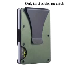 Minimalist Wallet For Men & Women - Slim RFID Wallet, Resistant, Credit Card Holder & Money Clip, Easily Removable Money