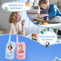 2pc Kids HD-Video Walkie Talkies 2 Styles Intercom USB Charging Indoor Outdoor Child's Toys Birthday Gifts for Boys Girls Age 3+
