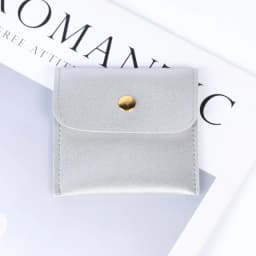 1pc Portable PU Leather Jewelry Storage Bag, Bag for Necklaces Bracelets Rings Earrings, Compact Jewelry Organizer Pouch