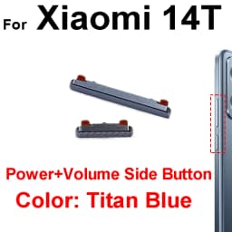 For Xiaomi 14 14T Pro Ultra On Off Power Volume Side Button Power Control Side Button Switch Replacement Repair Parts
