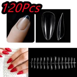 150Pcs/set White French Gel Nail Tips Medium Almond Nude Pink Press On Nail French Tips Matte/Glossy Frosted Soft Gel Nail Tips