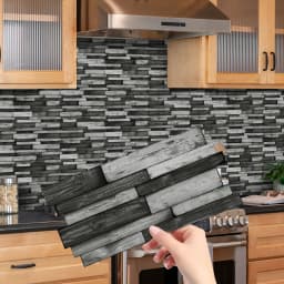 12/24/48pcs Peel And Stick Tile Sticker Self Adhesive Stick On Tile Backsplash For Kitchen Bathroom, Bedroom Decoration