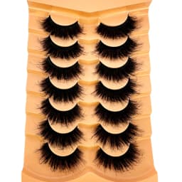 New 7 Pairs of Thick, 3D Simulation Mink Fur Fake Eyelashes Short, Dramatic Fake Eyelashes Wholesale Full Line Fake Eyelash Make