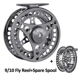Goture 3/4 5/6 7/8 9/10 WT Fly Fishing Reels CNC-machined Large Arbor Fly Reel 2+1BB 1:1 For Trout Pike Carp Fishing Accessories