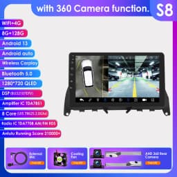 Hizpo Android Car Multimedia For Mercedes Benz C-Class W204 S204 2007-2010 Player Radio Navigation Stereo Carplay Autoradio GPS