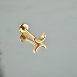1PC-5PCS Surgical Steel Ear Cartilage Drop Chain Lip Studs Gold/Silver Labret Tragus Helix Earring Daith Lobe Piercing Jewelry