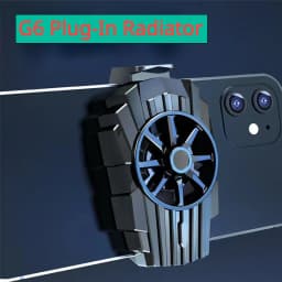 Portable Rechargeable Phone Gaming Cooler, Fast Cooling Fan Mobile Radiator Clip for Live Streaming Samsung Smartphones