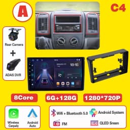 Android 16 For Fiat Ducato 2005-2025 Citroen Jumper Peugeot Boxer Dodge Ram carplay radio auto android head unit multimedia play