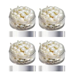 Ginseng Essence Capsules, Moisturizing and Firming Essence Serum, Contains Squalane, Niacinamide, Vitamin E, Retinol, Deep Hydration (0.34Gx30 Capsules)/Bottle-1 Bottle