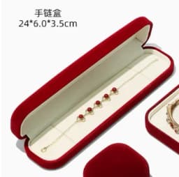 Raised Top Jewelry Box Flannelette Ring Box Simple Earrings Pendant Bracelet Jewelry Storage Box