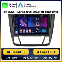 Podofo Car Android Radio Multimedia Player For BMW 1 Series E81 E82 E87 E88 2004 - 2012 Autoradio 2 Din WIFI GPS Player