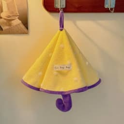 Mini Umbrella-shaped Hand Towel, Cute Absorbent And Quick-drying Bathroom Towel, Thickened Coral Fleece Kitchen Handkerchief