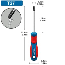 1pcs Magnetic Torx Screwdriver Precision T8 T10 T15 T20 T25 T27 T30 T40 Torx Security Controller Repair Hand Tool Kit