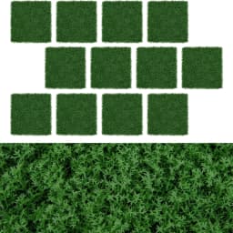 12 Pcs Plant Wall 50.5x50.5cm Artificial Moss Wall Interlocking Privacy Hedge for Garden Yard Balcony Home