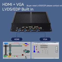 XCY X26G Industrial Mini PC Support Windows XP/7/8/10 Linux Intel I5-3317U 1037U 4x COM RS232 8x USB HDMI VGA Mini PCIE LVDS