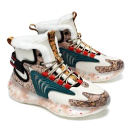 Large Size 46 Outdoor Cotton-padded Shoes High Top Sneakers Fur Warm Snow Boots Men's Casual Shoes Comfortable Soft In Winter