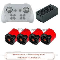 1000mAh 8 Way Remote Programmable APP Control Kit Rechargeable Battery Box Power Functions Motor Building Blocks Set Car Modify