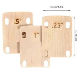 3 Pcs Electric Guitar Neck Shims Maple Plate 0.25/0.5/1 Degree Music Instruments Electric Guitar Replacement Parts