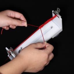 19.8x4.5x8cm Bracelet Weaving Loom Braiding Frame Plastic Handmade Fixed Tool for DIY Braided Rope Artifacts Bracelet Red Rope