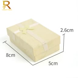24 pcs High Quality Paper Ring Necklace Set Jewelry Necklace Earrings Rectangular Package Gift Box 5*8*2.5cm