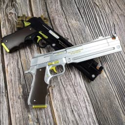 15inch PU Dante Pistol Devil May Cry 4 Ebony Ivory Anime Cosplay Prop DMC Gun Real Japanese Katana Original Pistol Gun Toy Gift