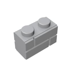 Gobricks GDS-631 Profile brick 1x2 single gro. compatible with lego 98283 children's DIY Educational Building Blocks Technical