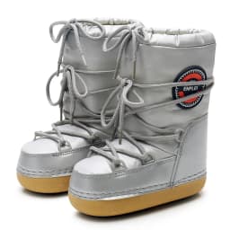 2024 Winter Snow Boots Women Ski Boots Fluffy Hairy Lace Up Middle Calf Platform Flat With White Ski Boots