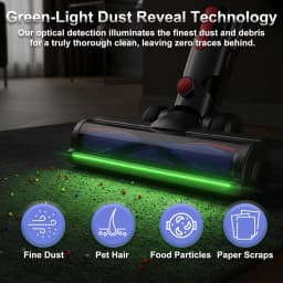 Brush Head For Dyson V7 V8 V10 V11 V15 Vacuum Cleaner Brush Replacement Floor Brush for Hard Floor with an independent green LED