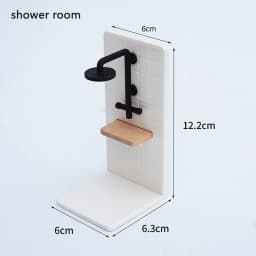 Dollhouse Bathroom Sink 1:12 Miniature Ceramic Wash Basin Bathroom Sink Model Simulation Accessory for Dollhouse White
