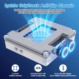 Lubluelu Robot Window Washer 8-Layer Safety Protection 9000Pa Suction Intelligent Path Edge Cleaning Home Glass Cleaning Robot