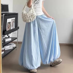 Women Designer Baggy Solid Culottes Female Classic Yellow High Waist Trousers Girls Korean Comfortable Wide Leg Pants