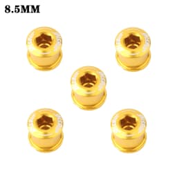 HASSNS Chainring Bolts 5Pcs Integrated Crankset Mtb Chainwheel Screws Monoplate Cranks Bicycle Dental Plate 6.5mm Mountain Bike