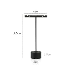 Modern Jewelry Earrings Display Stand Holder T Bar Rack Tower Metal Earring Bracket Organizer Ear Studs Hanging Storage Shelf
