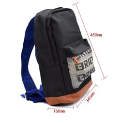JDM Style Takata Backpack Racing Safety Belt Modified Dual Shoulder Travel Bag Street Trend Soft Polyester Casual Crossbody